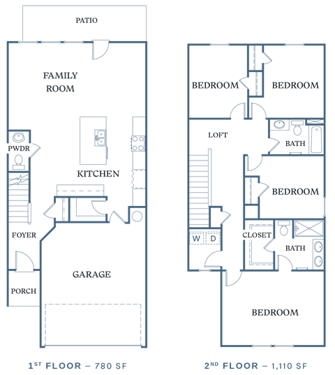 the floor plans for the apartments are shown in this illustration